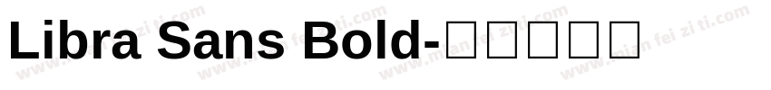 Libra Sans Bold字体转换